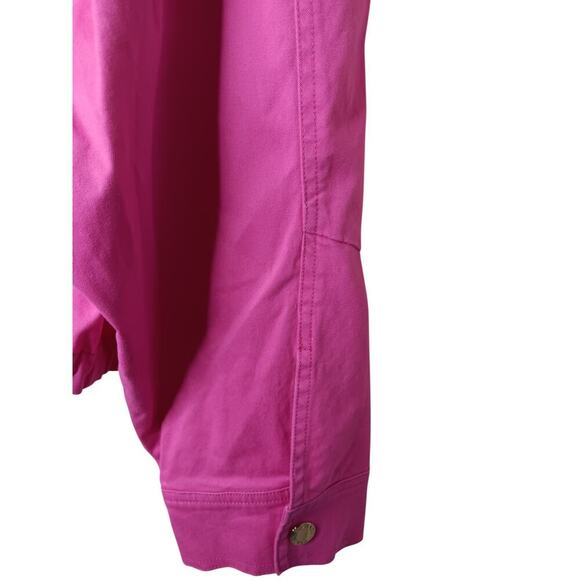 New with Tags Michael Kors Organic Stretch Cotton in Pink Anorak SZ L - Picture 10 of 16